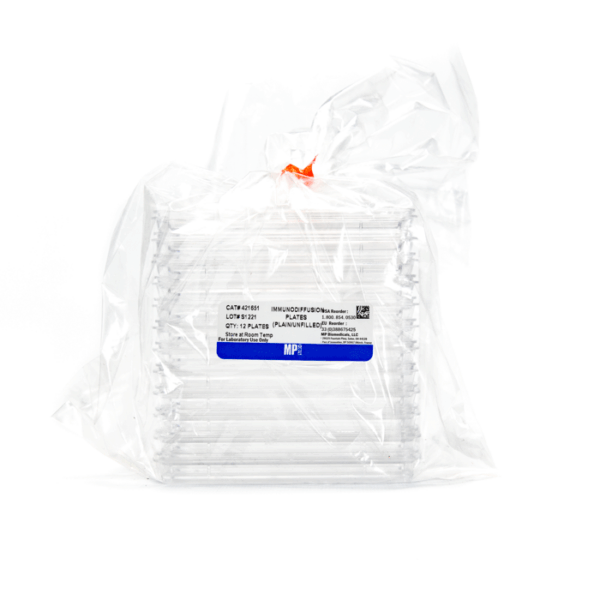 Immunodiffusion Plates, Uncalibrated, Unfilled