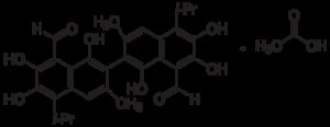 Gossypol-acetic acid