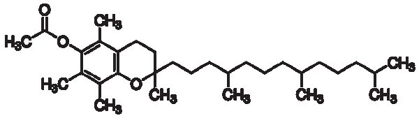 DL-α-Tocopherol acetate, 250 u/g