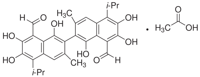 Gossypol-acetic acid