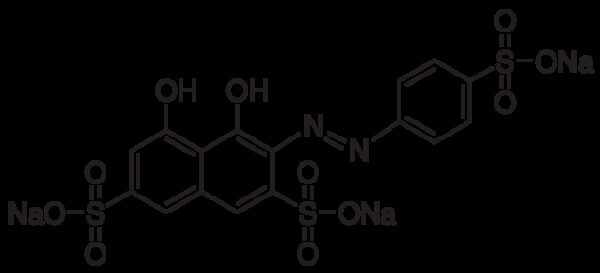2-(p-Sulfophenylazo)-1,8-dihydroxy-3,6-naphthalenedisulfoni
