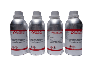 Diethyl Ether ACS Reagent, Anhydrous, ≥99.0%, with BHT as Inhibitor - 500MLX4