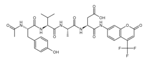Acetyl-Tyr-Val-Ala-Asp-7-Amino-4-Trifluoromethyl-Coumarin