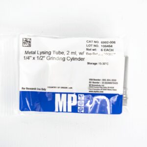 Metal Lysing Tube , 2 mL, with grinding cylinder
