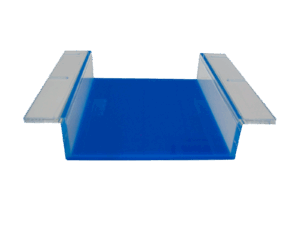 Gel tray, for minicuve, blue colored