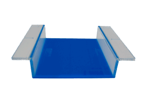 Gel tray, for minicuve, blue colored