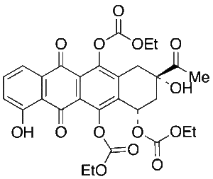 6,10,11-Triethylcarbonate-1-demethyl Daunomycinone