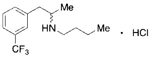 N-(1-(3-(Trifluoromethyl)phenyl)propan-2-yl)butan-1-amine Hydrochloride