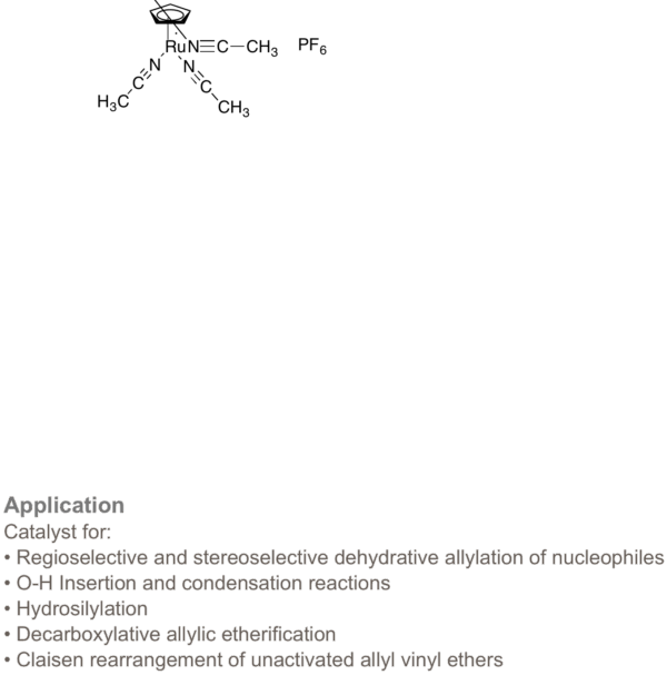 Tris(acetonitrile)cyclopentadienylruthenium(II) Hexafluorophosphate