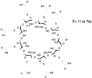 6-Deoxy-6-thio-heptakis(6-deoxy-6-(2-carboxyethyl)thio)-gamma-cyclodextrin