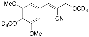 Alpha-(3,4,5-Trimethoxybenzylidene)-Beta-methoxypropylnitrile-d6