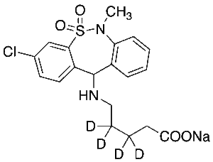 Tianeptine Metabolite MC5-d4 Sodium Salt