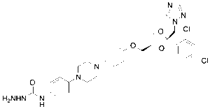 N-(4-(4-(4-(((2R,4S)-2-((1H-1,2,4-Triazol-1-yl)methyl)-2-(2,4-dichlorophenyl)-1,3-dioxolan-4-yl)methoxy)phenyl)piperazin-1-yl)phenyl)hydrazinecarboxamide