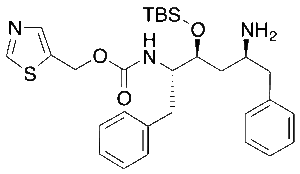 Thiazol-5-ylmethyl ((2S,3S,5S)-5-Amino-3-((tert-butyldimethylsilyl)oxy)-1,6-diphenylhexan-2-yl)carbamate