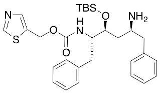 Thiazol-5-ylmethyl ((2S,3S,5S)-5-Amino-3-((tert-butyldimethylsilyl)oxy)-1,6-diphenylhexan-2-yl)carbamate