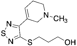 3-[[4-(1,2,5,6-Tetrahydro-1-methyl-3-pyridinyl)-1,2,5-thiadiazol-3-yl]thio]-1-propanol