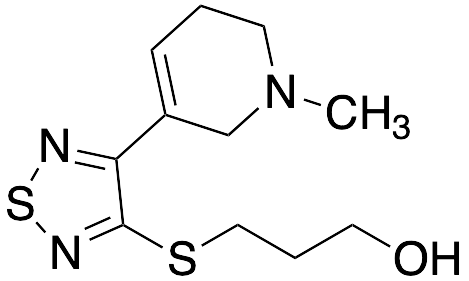 3-[[4-(1,2,5,6-Tetrahydro-1-methyl-3-pyridinyl)-1,2,5-thiadiazol-3-yl]thio]-1-propanol