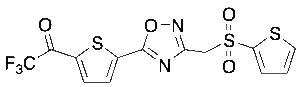3-[(2-Thienylsulfonyl)methyl]-5-[5-trifluoroacetyl-thien-2-yl]-1,2,4-oxadiazole