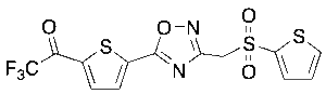 3-[(2-Thienylsulfonyl)methyl]-5-[5-trifluoroacetyl-thien-2-yl]-1,2,4-oxadiazole
