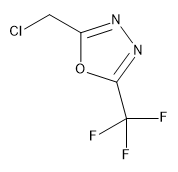 5-(Trifluoromethyl)-2-(chloromethyl)-1,3,4-oxadiazole (>90%)