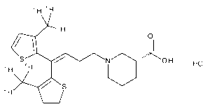 Tiagabine-methyl-d6 Hydrochloride