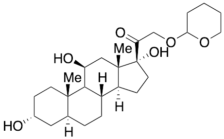 (3Alpha,5Alpha,11Beta)-3,11,17-trihydroxy-21-[(tetrahydro-2H-pyran-2-yl)oxy]-pregnan-20-one