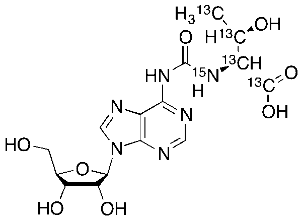 N6-(N-Threonylcarbonyl)adenosine-13C4,15N