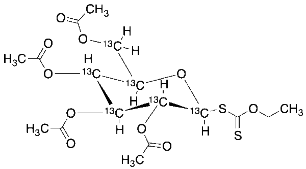 2,3,4,6-Tetra-O-acetyl-Beta-D-glucopyranosyl Ethylxanthate-13C6