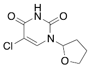 rac-1-(Tetrahydro-2-furyl)-5-chlorouracil