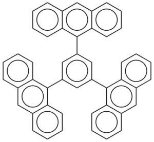 1,3,5-Tri(anthracen-9-yl)benzene (contains ~20% inorganics)