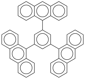 1,3,5-Tri(anthracen-9-yl)benzene (contains ~20% inorganics)