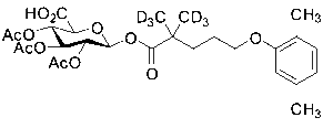 (2S,3S,4S,5R,6S)-3,4,5-Triacetoxy-6-((5-(2,5-dimethylphenoxy)-2,2-bis(methyl-d3)pentanoyl)oxy)tetrahydro-2H-pyran-2-carboxylic acid