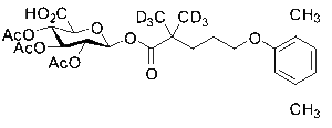 (2S,3S,4S,5R,6S)-3,4,5-Triacetoxy-6-((5-(2,5-dimethylphenoxy)-2,2-bis(methyl-d3)pentanoyl)oxy)tetrahydro-2H-pyran-2-carboxylic acid