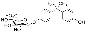 4,4'-[2,2,2-Trifluoro-1-(trifluoromethyl)ethylidene]bisphenol Mono-Beta-D-glucuronide