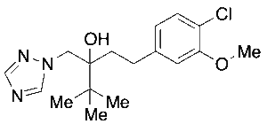 3-((1H-1,2,4-Triazol-1-yl)methyl)-1-(4-chloro-3-methoxyphenyl)-4,4-dimethylpentan-3-ol
