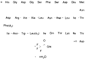 Teduglutide-d8 TFA salt x hydrate (Leu-methyl-d3+Phe-d5)