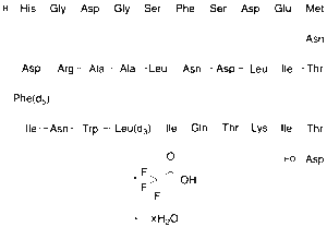 Teduglutide-d8 TFA salt x hydrate (Leu-methyl-d3+Phe-d5)