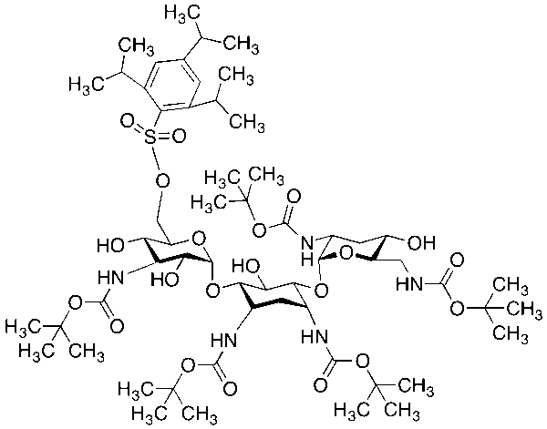 O-2,4,6-Triisopropylbenzenesulfonyl Penta-N-Boc Tobramycin