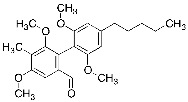 2’,4,6,6’-Tetramethoxy-5-methyl-4’-pentyl-[1,1’-biphenyl]-2-carbaldehyde