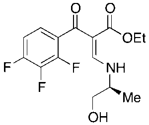 2,3,4-Trifluoro-Alpha-[[[(1S)-2-hydroxy-1-methylethyl]amino]methylene]-Beta-oxo-benzenepropanoic Acid Ethyl Ester