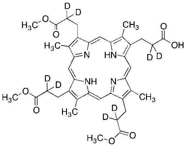 3,8,13,18-Tetramethyl-21H,23H-porphine-2,7,12,17-tetrapropanoic-d8 Acid Trimethyl Ester