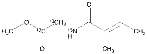 Tiglyl Glycine-13C2,15N Methyl Ester