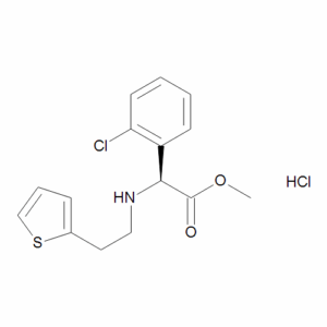 S(+)-N-(2-(2-Thienyl)ethyl)-2-chlorophenyl Glycine Methyl Ester Hydrochloride