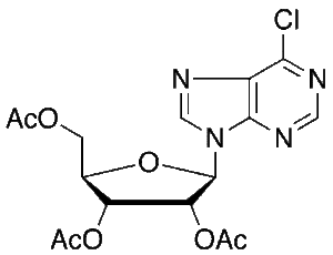 2,3,5-Tri-O-acetyl-6-chloropurine-9-beta-D-ribofuranoside (~90%)