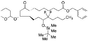 11-O-Tetrahydropyranyl-15-O-tert-butyldimethylsilyl-lubiprostone Phenylmethyl Ester
