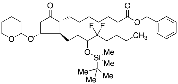 11-O-Tetrahydropyranyl-15-O-tert-butyldimethylsilyl-lubiprostone Phenylmethyl Ester