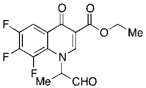 6,7,8-Trifluoro-4-oxo-1-(1-oxopropan-2-yl)-1,4-dihydroquinoline-3-carboxylic Acid Ethyl Ester