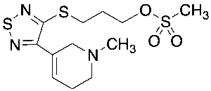 3-[[4-(1,2,5,6-Tetrahydro-1-methyl-3-pyridinyl)-1,2,5-thiadiazol-3-yl]thio]-1-propanol-1-methanesulfonate