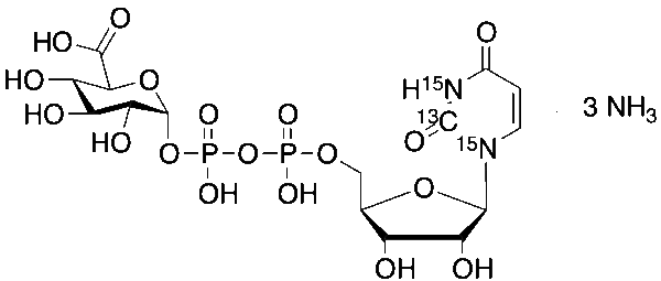 UDP-glucuronic Acid-13C, 15N2 Triammonium Salt