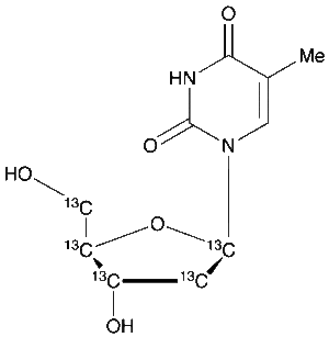 Thymidine-1',2',3',4',5'-13C5